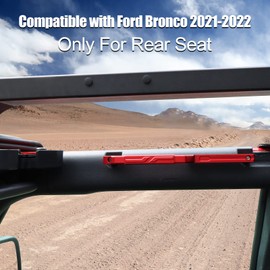 Grab Handles for Ford Bronco 2021 2022 2023 2024 Accessories 2/4 Door, 2 Pack Roll Bar Red Grab Handles for Ford Bronco Back Seat