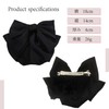 [Cute Ribbon] Bun Net, Chignon Net, Ribbon with Clip, Coco