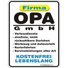 Original RAHMENLOS® Magnet: Firma Opa GmbH: Blech 9x7cm