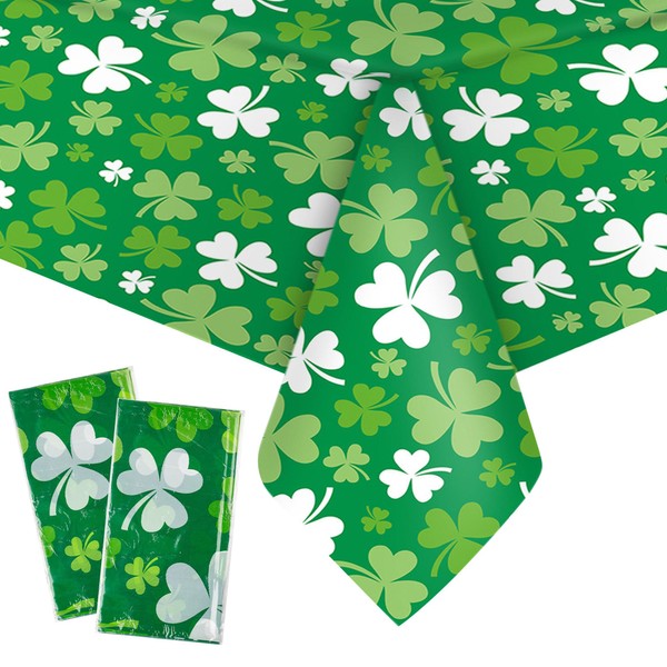 JazSwirl St Patricks Day Tablecloth, Shamrock Tablecloth St. Patrick's Day