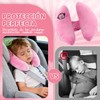 Reposacabezas de Viaje Ajustable para Bebés, Paquete de 2, Rosa