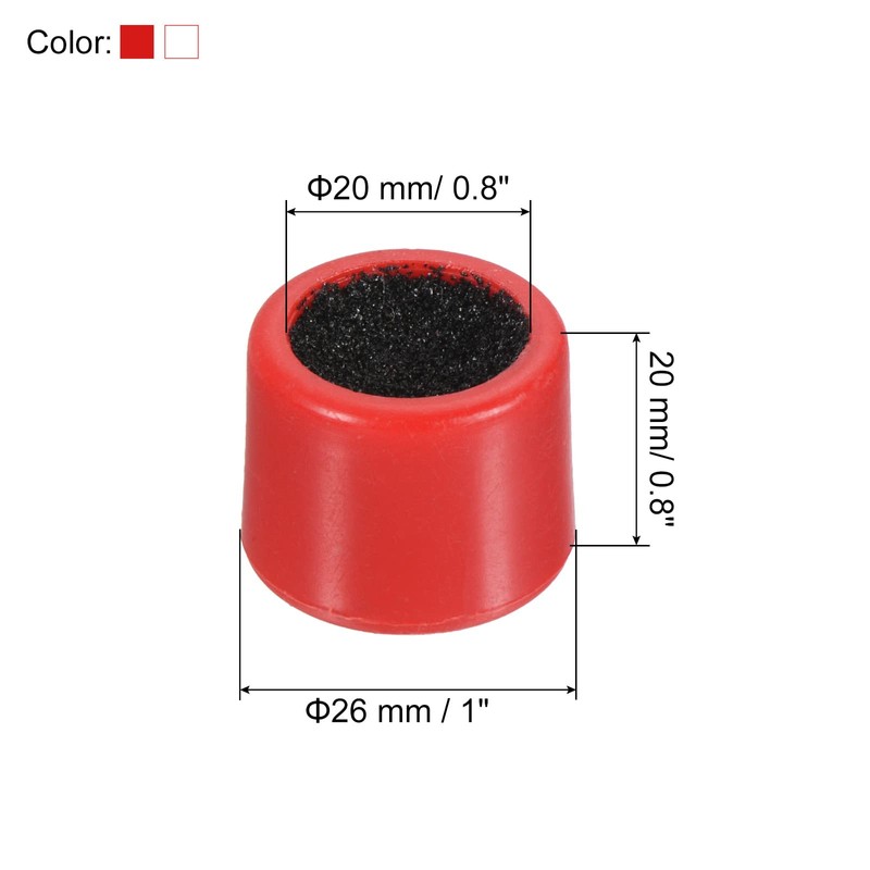 PATIKIL Round Billiard Cue Tip Sander, 2 Pack Rubber Cue