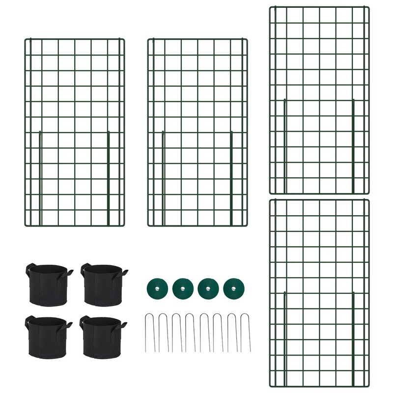 Toriexon Cucumber Trellis for Raised Bed, 48" L x 48"