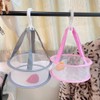 Leadigol 2PCS Mini Mesh Shower Dry Basket,Foldable Fabric String Bag