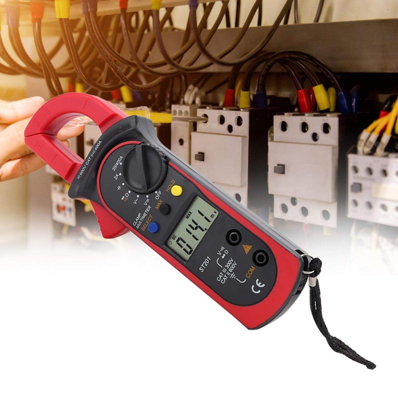 Digital Clamp Meter, ST201 Auto Range Current Clamp Multimeter Current