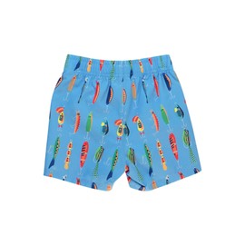RUGGEDBUTTS Boys UPF50+ Sun Protection Animal Swim Trunks - Gone Fishin, 7