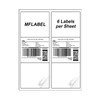 MFLABEL 3-1/3" x 4" FBA Shipping Address Labels 6-UP White