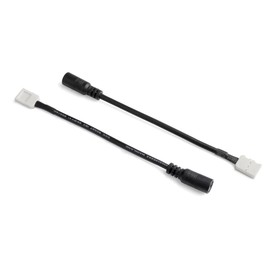 JnDee 2X Connector of Single Colour LED Strip Light, Connector Strip to Power Adaptor, Accessories for 5050 10mm Strip