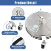 JANZ 16" Pressure Washer Surface Cleaner with 4 Wheels, Stainless