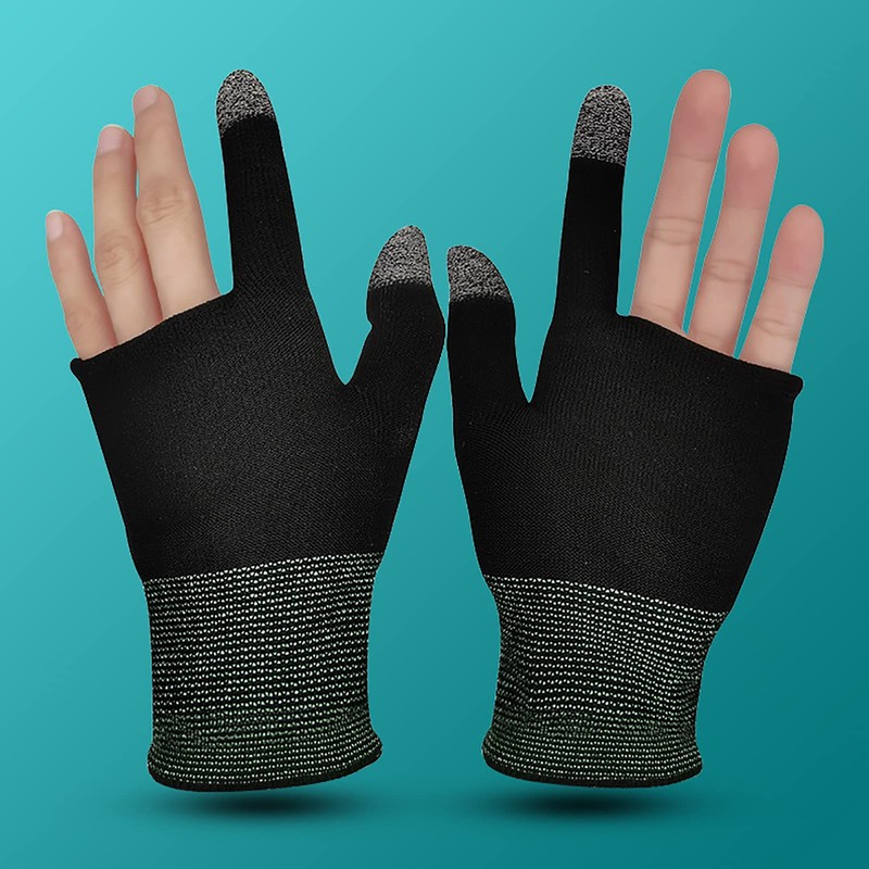 MODJUEGO Highly Sensitive Game Gloves for PUBG Mobile Game Two
