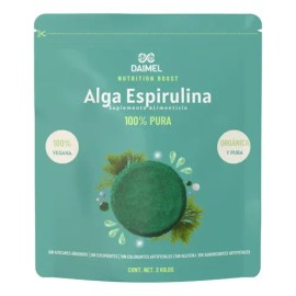 Alga Espirulina Pura En Polvo 2kg Superfood Orgánica                                                                                                  