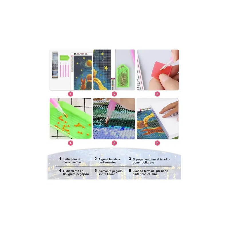 Cuadro 4 Set Pinturas De Diamantes 5d Para Decoración