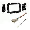 Double Din Car Stereo Dash Install Kit, Wire Harness, and
