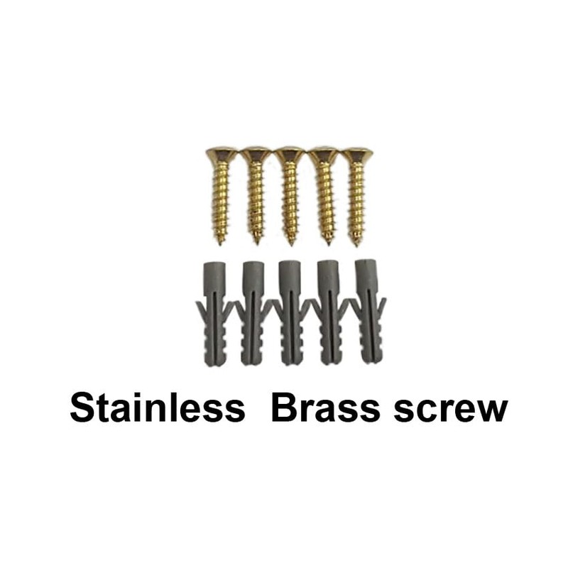 QCAA Solid Cast Brass Flip Latch Lock for Cabinet Door,