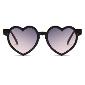 WZWLKJ Girls heart Shaped Sunglasses UV 400 Protection Kids Love Heart Sunglasses Outdoor Beach Holiday Age 3-10 Years