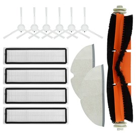 BBT BAMBOOST - Piezas de repuesto para Dreame D9, D9 max, D9 pro, L10, L10 pro, filtros, cepillos principales, cepillos laterales, almohadillas para orejas de limpieza de ropa, accesorios (paquete de 13)