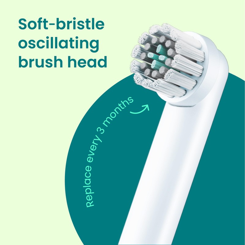 Quip Rev 360 Oscillating Rechargeable Electric Toothbrush with Extra Brush