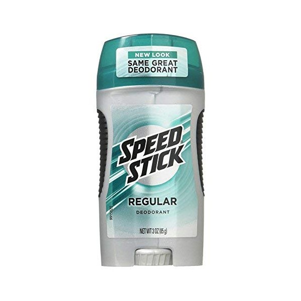 Speed Stick by Mennen Deodorant, Regular 3 oz (Pack of 4)