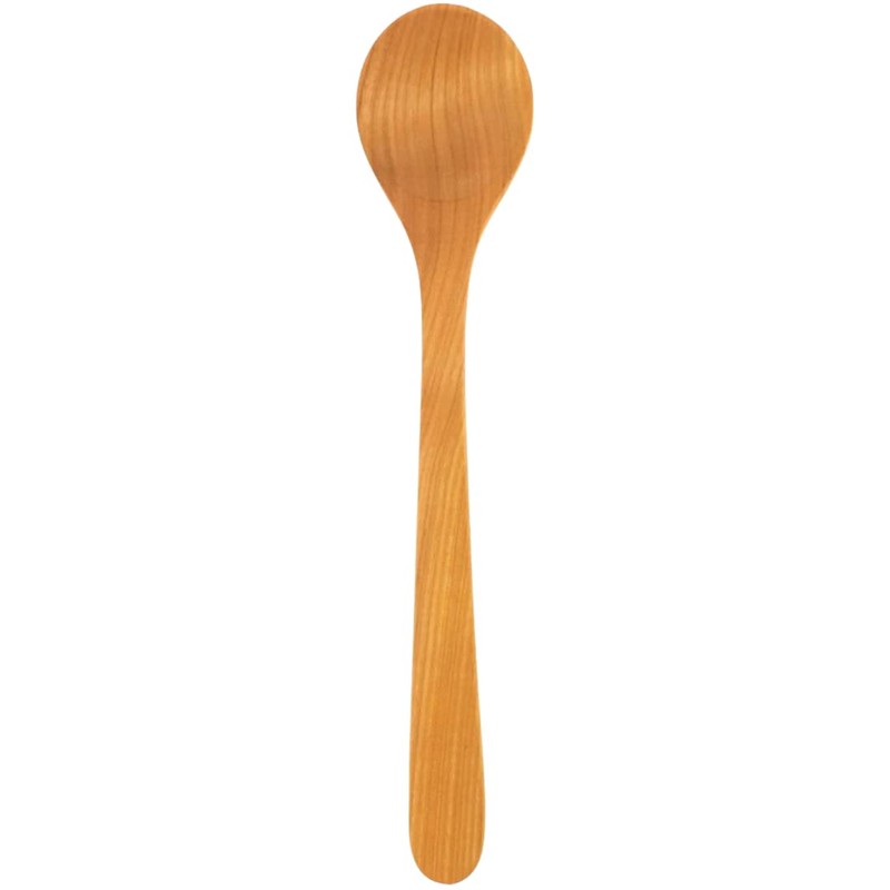 Teemando® Elegant Cherry Wood Salad Servers 35 cm 2-Piece Salad