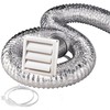PINNACLE Deflect-0 SK5WF Supurr-Flex Dryer Vent Kit - 4" x