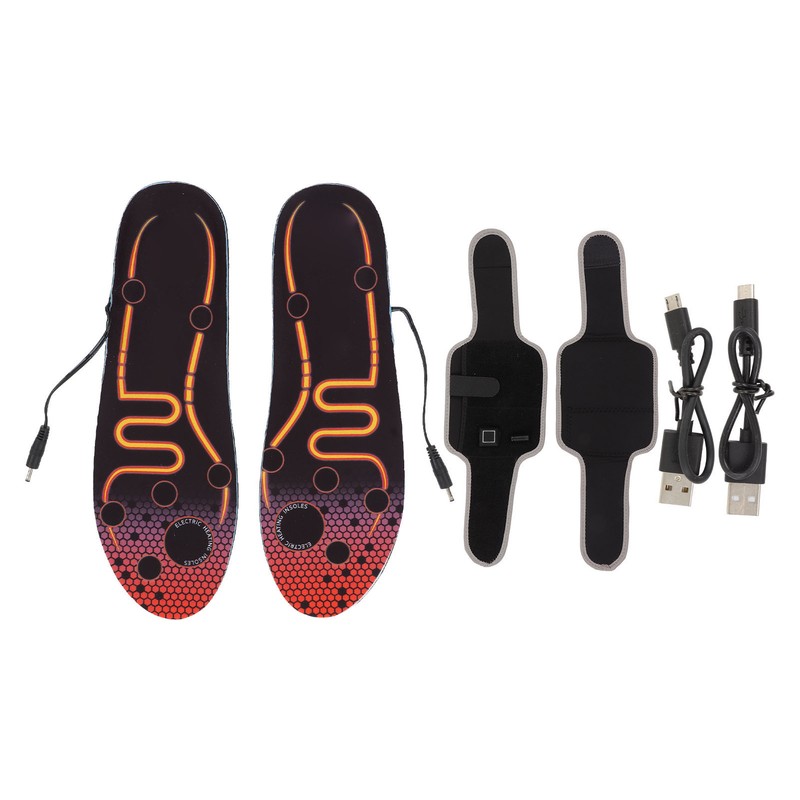 Heated Insoles USB Electric Heating Foot Warmer Washable Easy Control