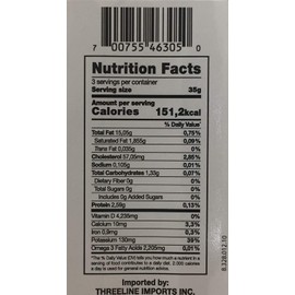 Threeline Icelandic Natural Cod Liver in Own Oil 121g / 4.3 Oz (3)