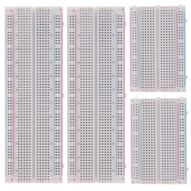 BOJACK Breadboard Kit Solderless Breadboard 2 Pcs 830 Tie Points & 2 Pcs 400 Tie Points & 126 Pcs Flexible Breadboard Jumper Wires (3 Values 130 Pcs)