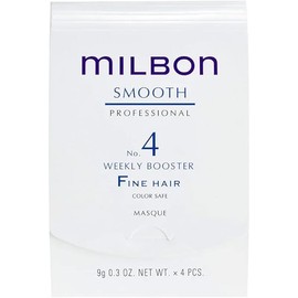 Milbon Smooth No. 4 Weekly Booster - For Fine Hair 4 x 0.3 Fl. Oz. 1 kit