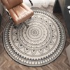 Heavyoff Round Office Chair Mat for Hardwood Floor Computer Gaming