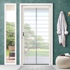 Entryway Screen Door - Threshold-Free, Hinged/Sliding Roll Screen Automatic Mosquito Net Threshold-Free Fine Dust Net