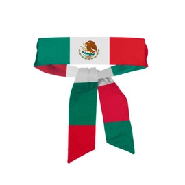 BBTDIN Mexican Flag Bandana Tie Men Mexican Flag Sports Turban Women Mexican Flag Headband Tie BNF01 (Green White Red)
