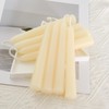 6 inch Short Natural White Beeswax Candles Set of 12,