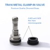 CKAUTO 25 Pieces TR416 Metal Valve Stems Outer Mount Fits