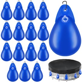 Festanlee 16 Pcs Swimming Pool Cover Weights with Hooks Thick PVC Pool Cover Hanging Water Bags Winter Pool Tarp Weights for Above Ground Pool Cover (Blue)