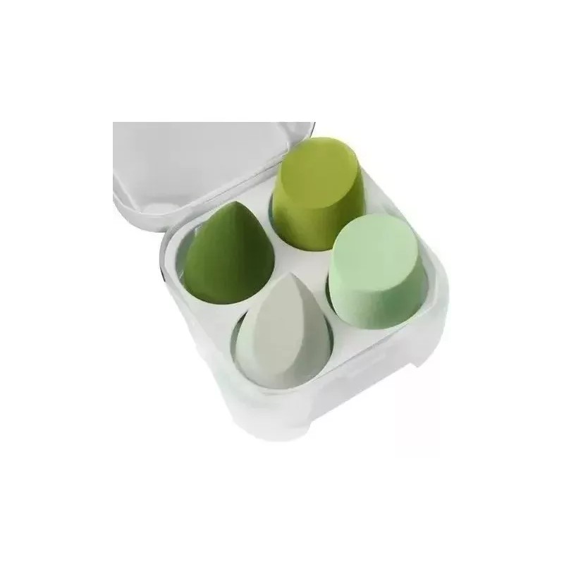 BelJa 4 Esponjas Para Maquillaje Con Caja Aplicadoras Maquillaje