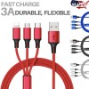 Unbranded NEW Fast USB Charging Cable Universal 3 in 1