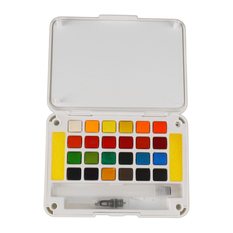 Water Color Paint 24 Bright Colors Quick Drying High Transparency