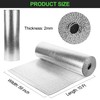 Reflective Insulation Roll 59inch x 10Ft Double Bubble Reflective Aluminum