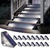SOLPEX Solar Deck Lights for Outside (16 Pack, Cold White)
