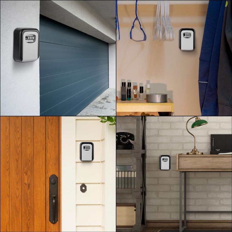 Outdoor Key Safe with Number Code - Key Hiding Place