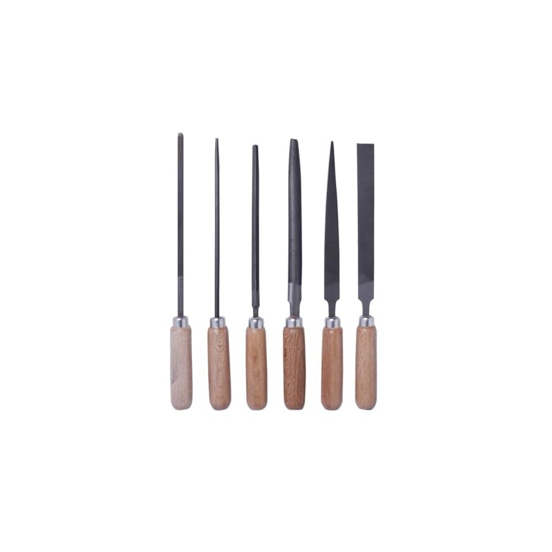 Bernstein 5-240 Set of 6 Files with Wooden Handle in