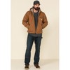 Carhartt Men's Relaxed Fit Washed Duck Sherpa-Lined Jacket, Brown, Large/regular