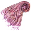 Lorenzo Cana Luxury Pashmina Scarf Jacquard Woven 100% Silk Paisley