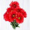 Factory Direct Craft Red Artificial Gerbera Daisy Bush for Spring