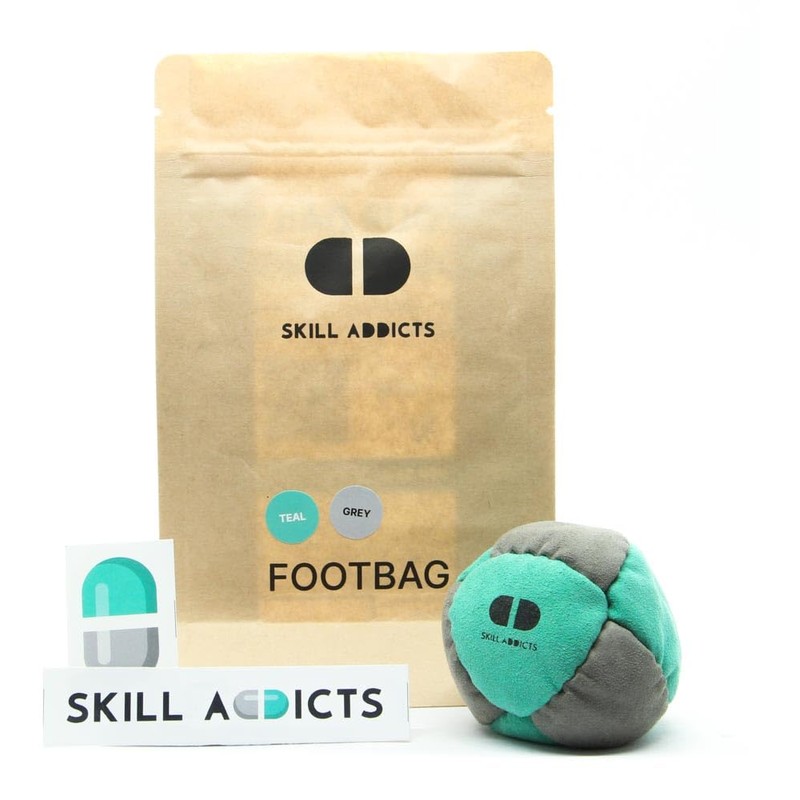 SkillAddicts Footbag (Freestyle Foot Bag For Any Skill Level, Includes