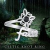 Kootwo Size 8 (18.1mm) Open Ring 925 Sterling Silver Faith