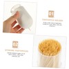 Baluue 1 Set Multi Function Wooden Toothpick with Storage Case