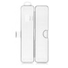 Portable Plastic Toothbrush Storage, Clear White Travel Toothbrush Case, for