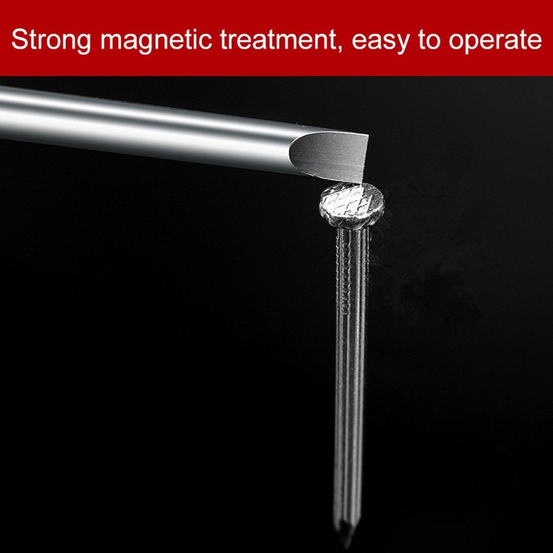 Rocaris 6pcs 2 in 2.0-6.0mm Flat Head Slotted Tip Magnetic
