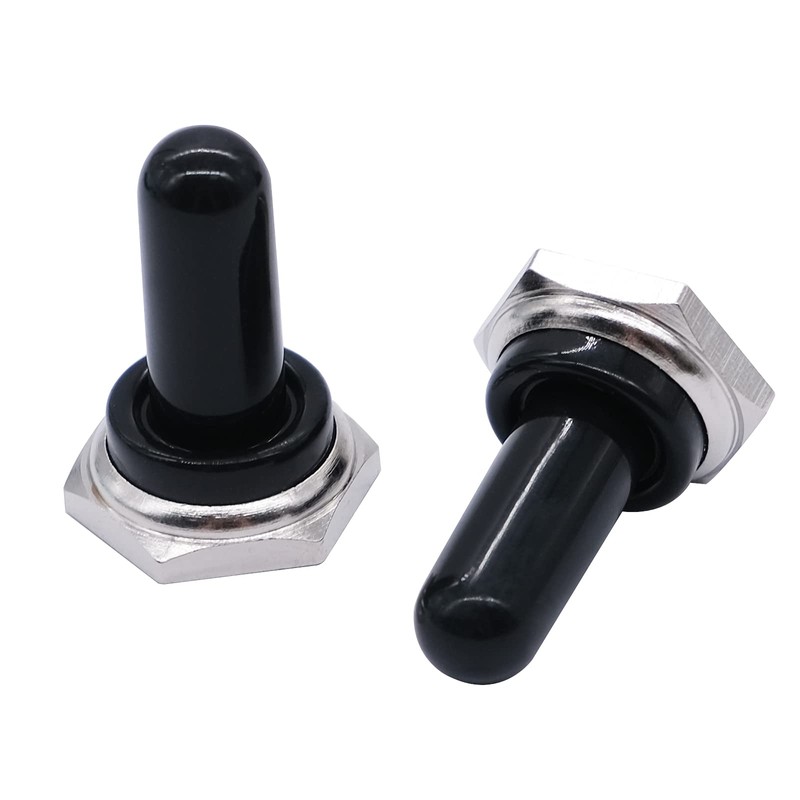 mxuteuk 5pcs 12mm Toggle Switch Cover Rubber Knob Hat Waterproof